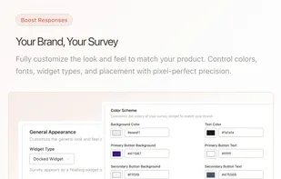 Customize widget design to match your Brand
