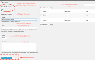 WP Fanfiction and Writing Archive screenshot 1