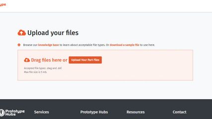 Upload your file(s) to directly to the Prototype Hubs site through the secure network with added confidence!
