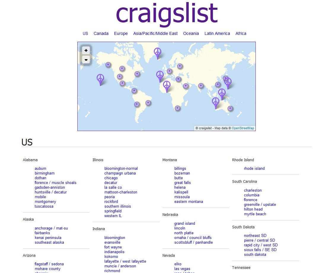 craigslist: Centralized classifieds platform offering jobs, housing,  personals, services | AlternativeTo