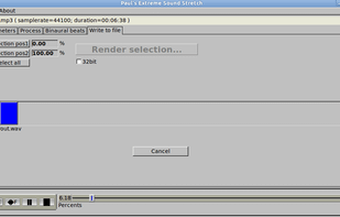 Render to audio file