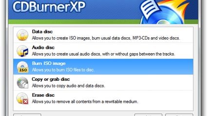 CDBurnerXP screenshot 1