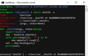 the xonsh shell screenshot 1