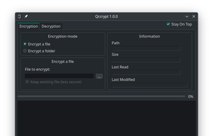 Qccrypt screenshot 1