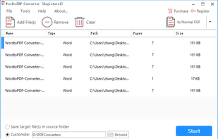 WordtoPDF Converter screenshot 1