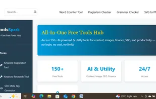home page screenshot