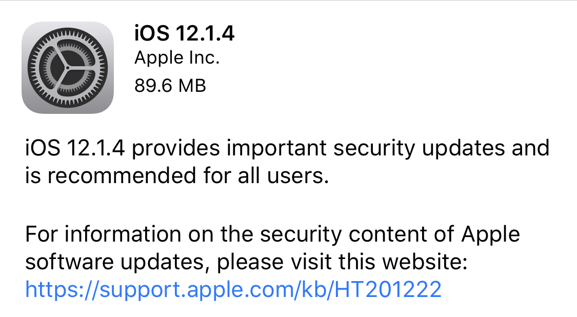 iOS 12.1.4 released, fixes Group FaceTime exploit