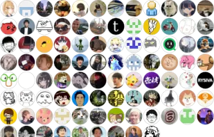 Example of a generated contributors image