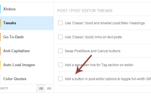 New XKit screenshot 1