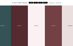 26 Colors Palette Generator screenshot 1