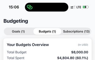 WithinBudget screenshot 2