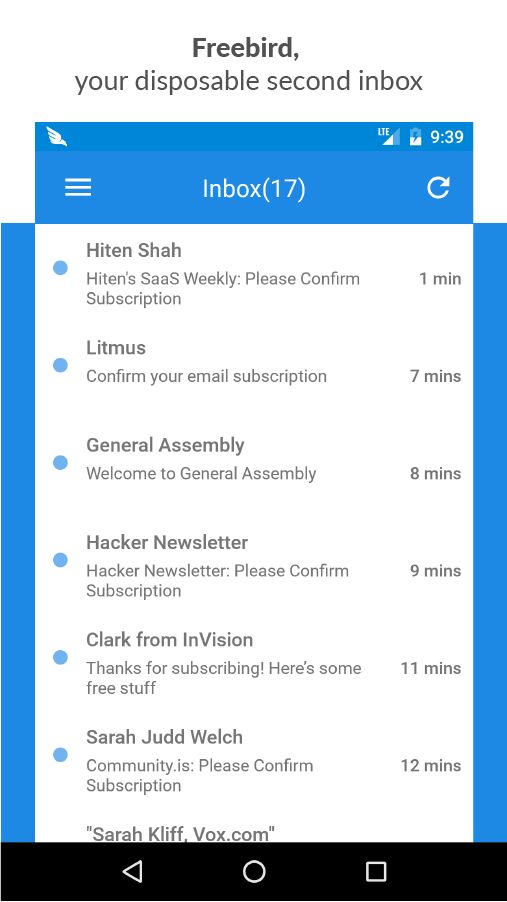 Disposable temporary email. Temp mail.