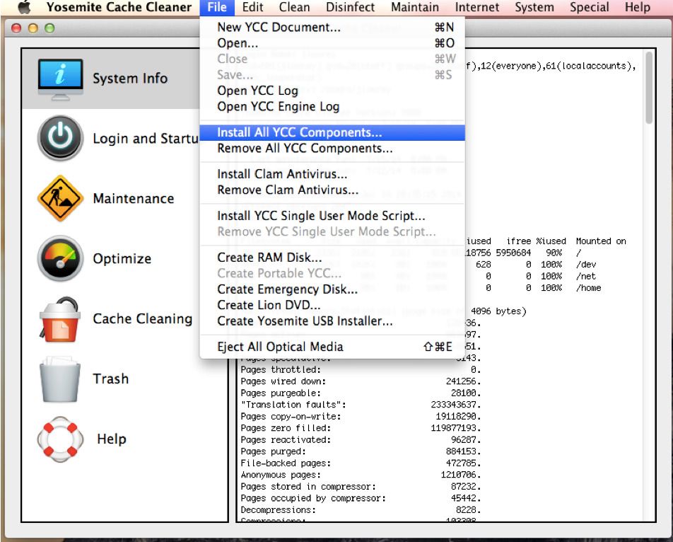 how to clear mac cache yosemite