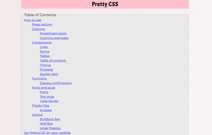 PrettyCSS screenshot 1