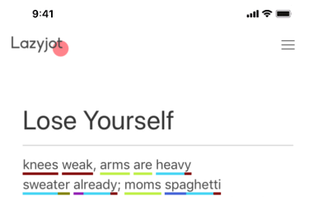 Lazyjot screenshot 1
