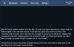 KoboldCpp screenshot 1