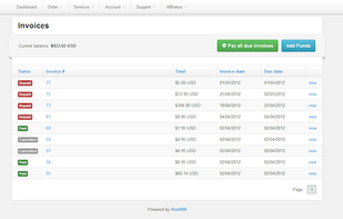 HostBill screenshot 2