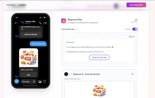 setting up response flow in user DM with beautiful and interactive cards
