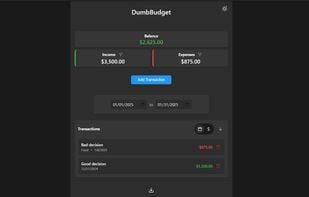DumbBudget screenshot 1