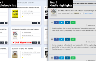 Access kindle highlights