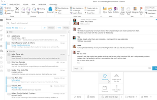 Tagging a conversation for later: removes from inbox and returns when specified (email not deleted)