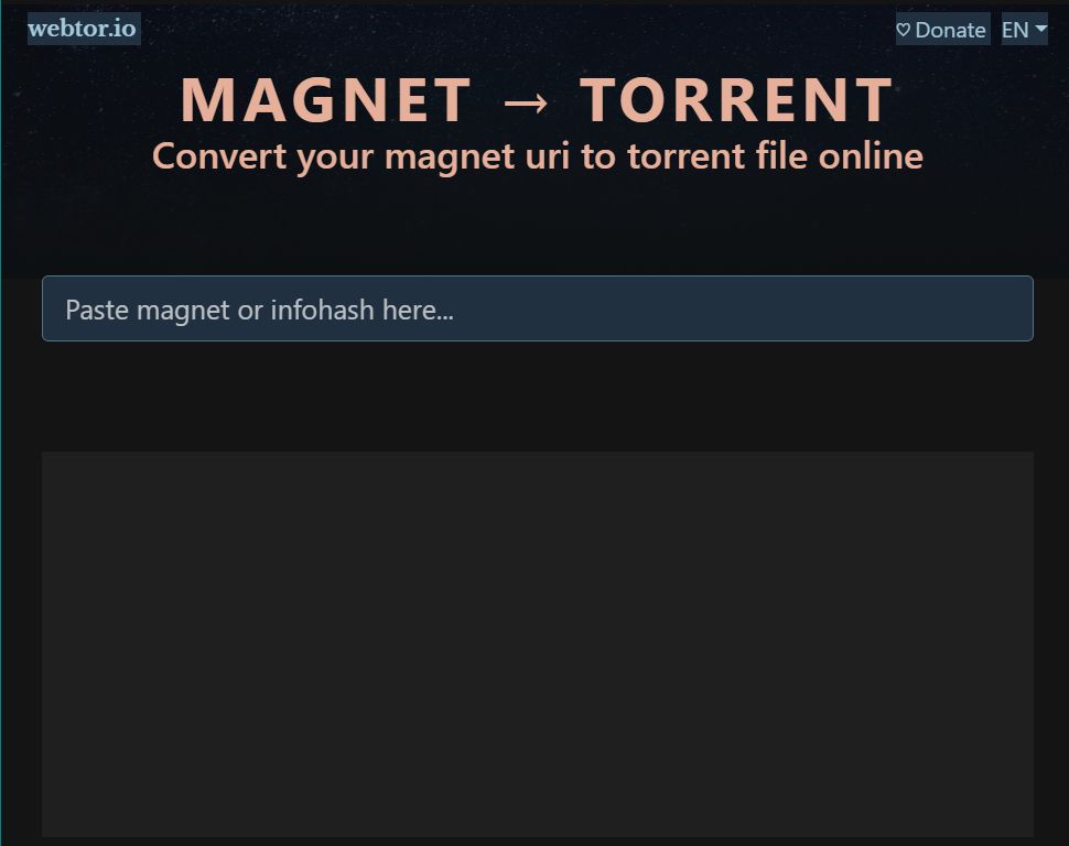 > Torrent Convert your uri to torrent file AlternativeTo