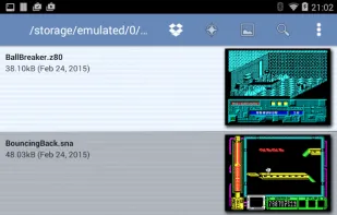 Speccy emulator screenshot 1