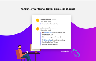 Announce your team's leaves on a Slack channel