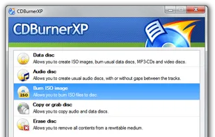CDBurnerXP screenshot 1
