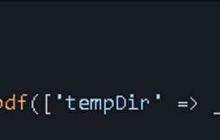 mPDF screenshot 1
