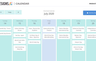 Calendar by Designs.ai screenshot 1