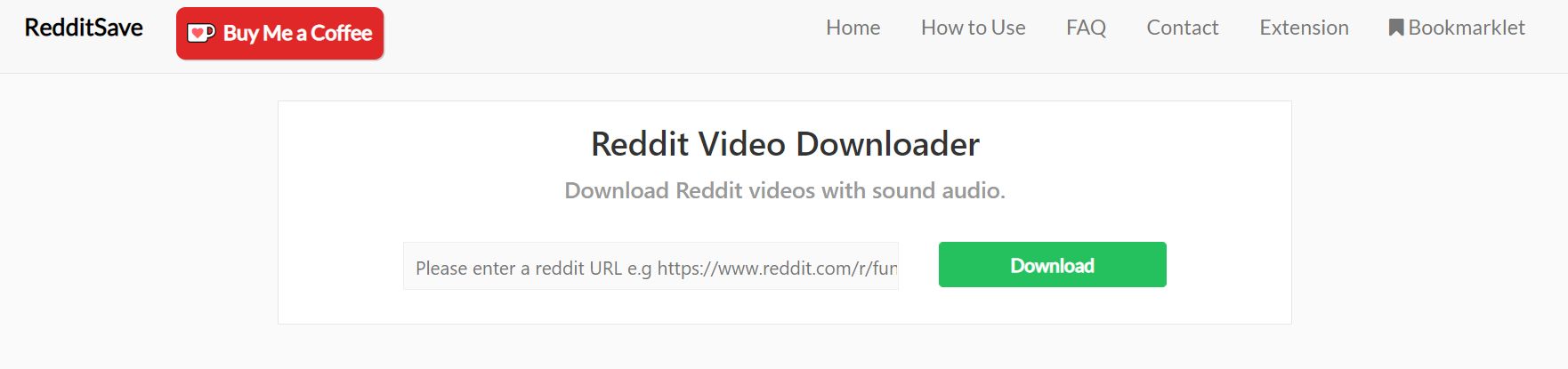 Reddit Video Downloader with Audio - Reddit Save