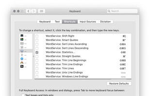 Customize shortcuts.