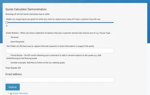 Quote Calculator screenshot 1