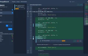 Commit view with a pending comment.