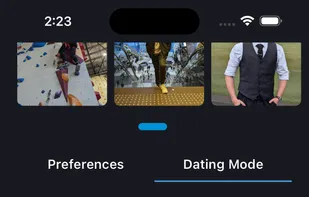 Dating mode selection