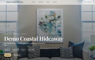 Website of a Property Demo made with the app