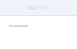 Cold Turkey Writer screenshot 1