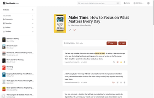 Organize, tag, edit, and favorite highlights and notes.