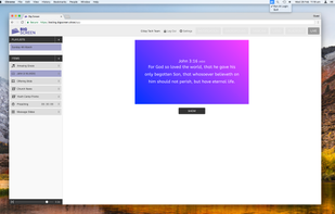 Big Screen Church Presentation Software screenshot 1