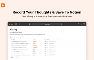 Record & summarize your thoughts to notion