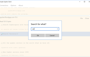 Simple Gopher Client screenshot 1