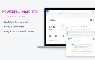 • Continuous customer feedback
• Make NPS personal
• Generate reviews, referrals and
retention