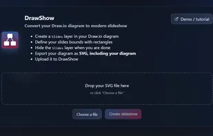 Main UI to convert your Draw.io file.