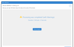 O&O FileErase screenshot 3