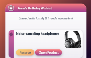 Demo wishlist (mobile)