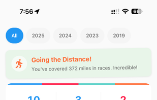 My Race Results screenshot 1