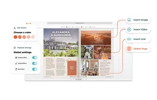 Paperturn's powerful editor
