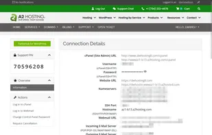 A2 Hosting screenshot 1