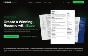 Create a Winning Resume with Ease
Create a professional resume effortlessly with our AI-powered platform. Build the perfect resume for any job, quickly and easily—for free.